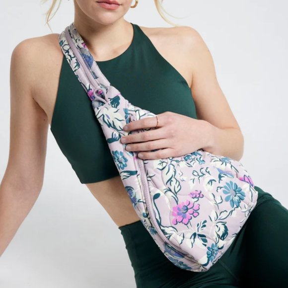 Vera Bradley Featherweight Sling Backpack Travel Fresh-Cut Floral Lavender NWT main image 14